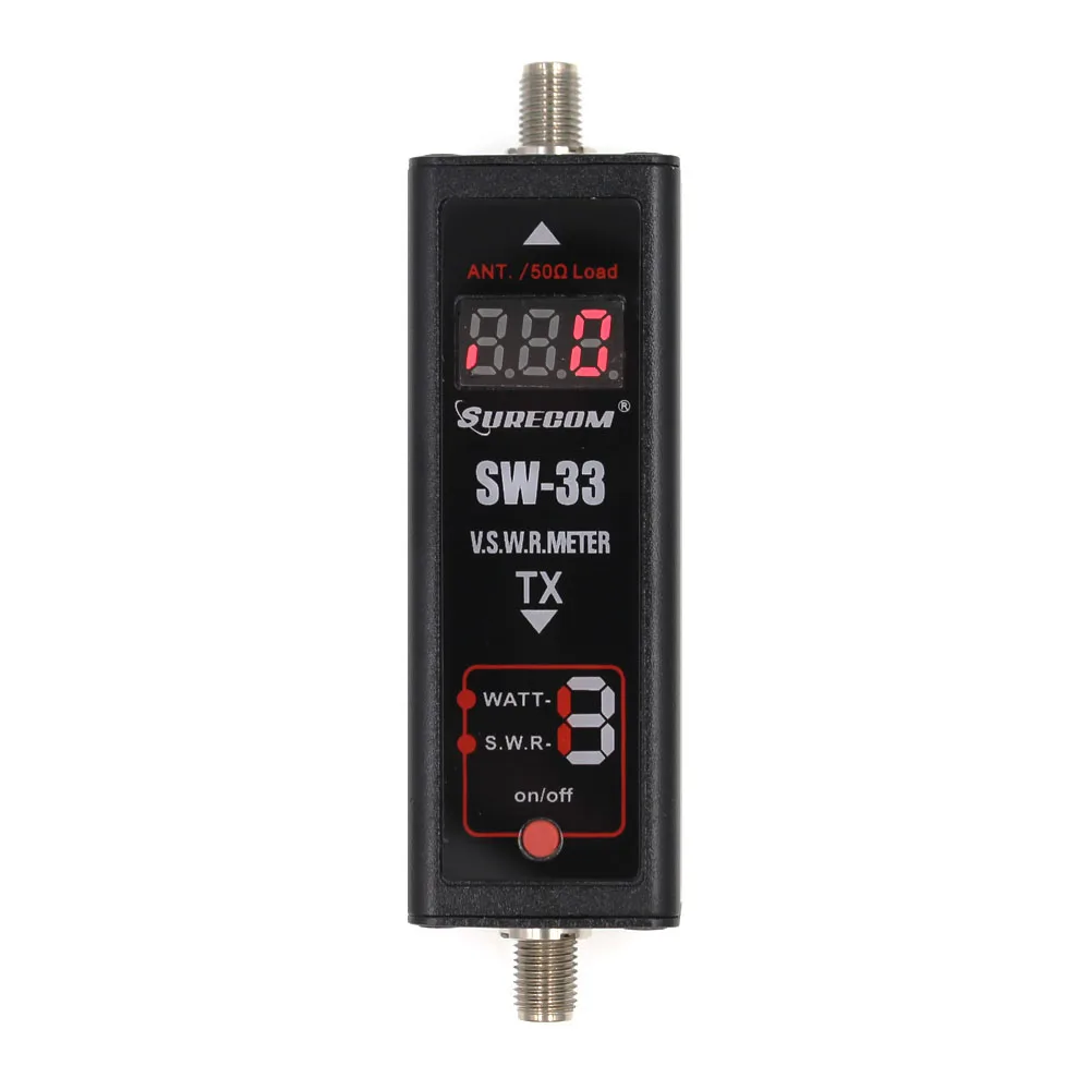 Портативный тестер SURECOM SW-33 Mini Power  SWR Meter VHF/UHF 100 МГц-520  МГц для любительской двусторонней радиосвязи SW33 AliExpress