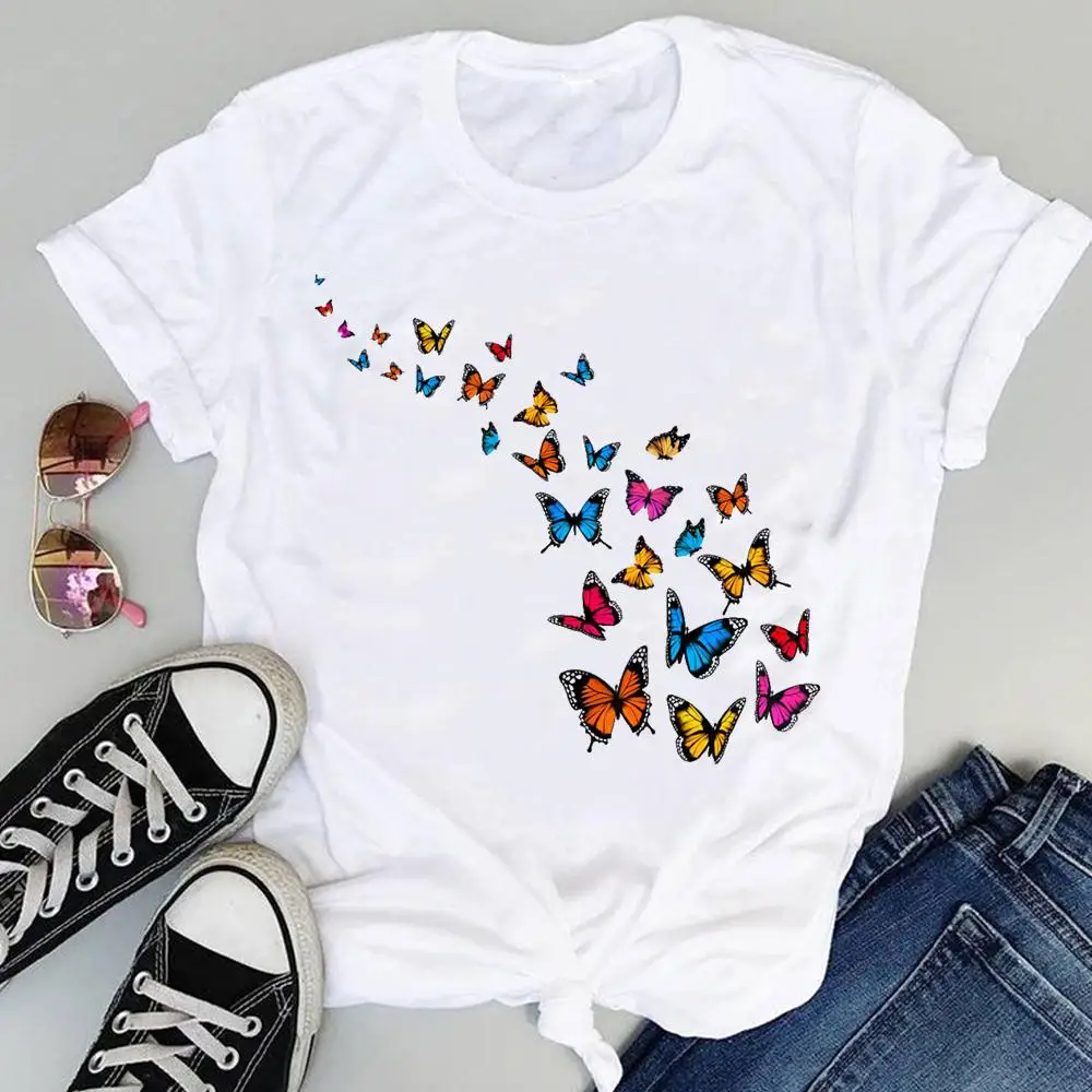 H2ea93529b34f4047829d363ec4b7f5613 - Butterfly Short Sleeve T-Shirt
