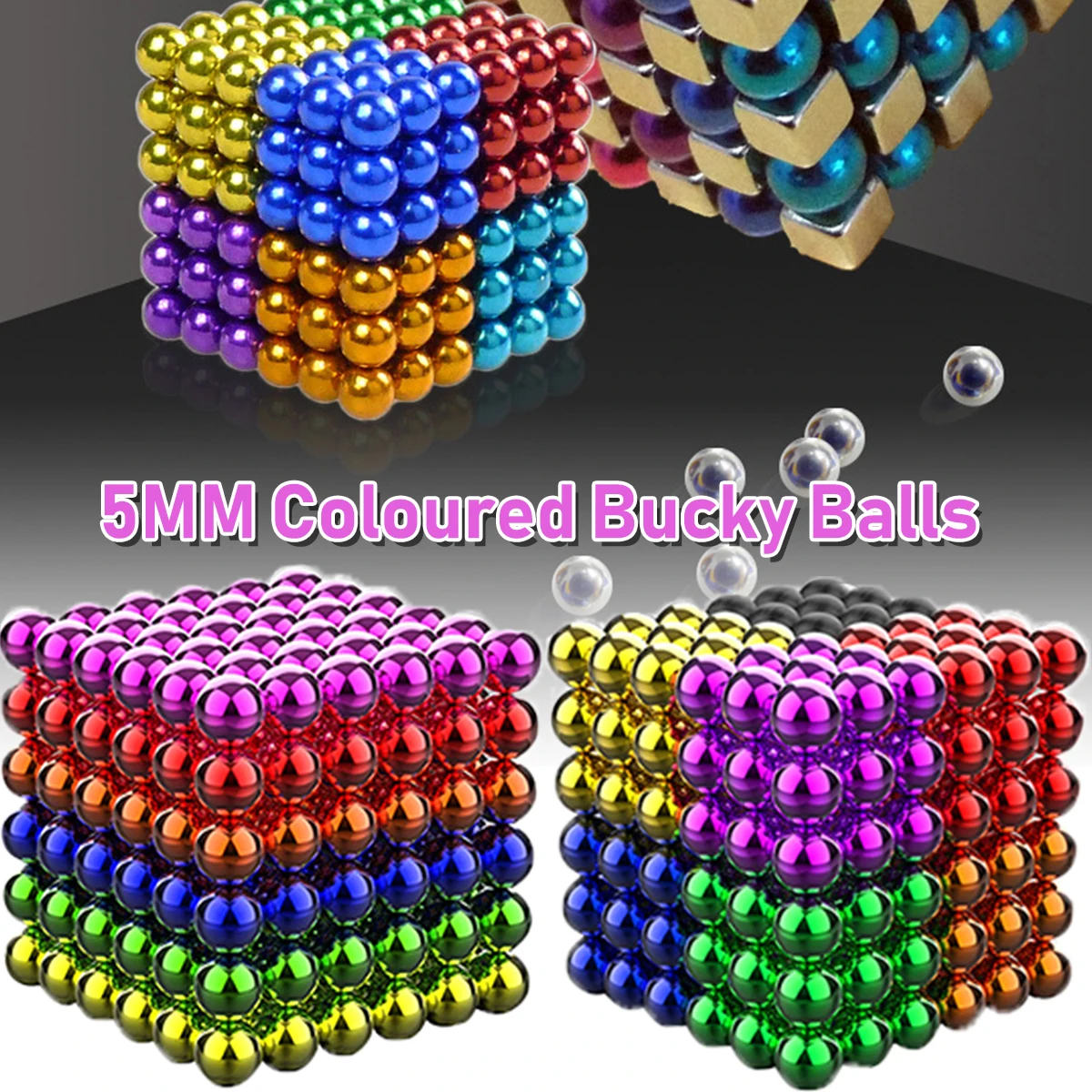 226pcs 0.2in Stones Toy Creativity Development DIY