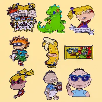 

Cute Anime Enamel Pins Commemorative Collection Metal Cartoon Brooch Chidren Fashion Jewelry Gifts Backpack Collar Lapel Badges