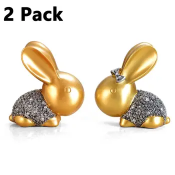 

Creative Home Accessories Housewarming Gifts Wedding Gifts Qine Cabinet Partition Crafts Resin Ornaments Lucky Rabbit
