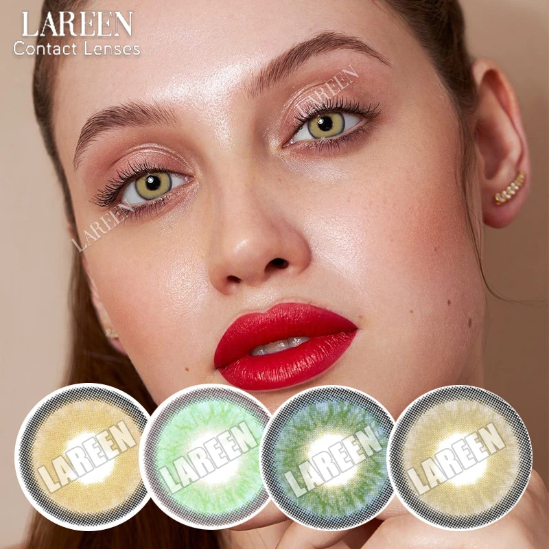 

LAREEN 2pcs/pair Christmas Contact Lenses For Eye Himalaya Series Colored Contact Lens Eye Brown Color Lenses Lentes De Contacto