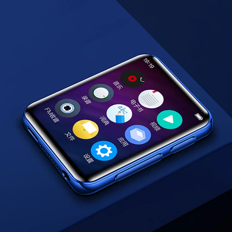 BENJIE X5 Full Touch Screen Bluetooth MP4 Player Built-in Speakers 8GB 16GB With FM Radio Video Player E-book MP3 Music