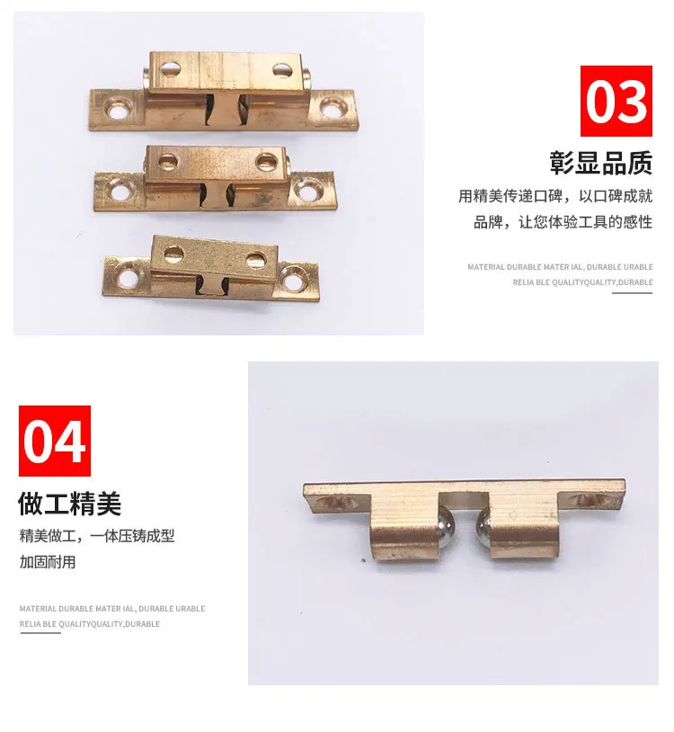Zinc Alloy Collision Bead Cassette Collision Bead Wardrobe Cabinet Door Floor Knob Accessories for Furniture Hardware
