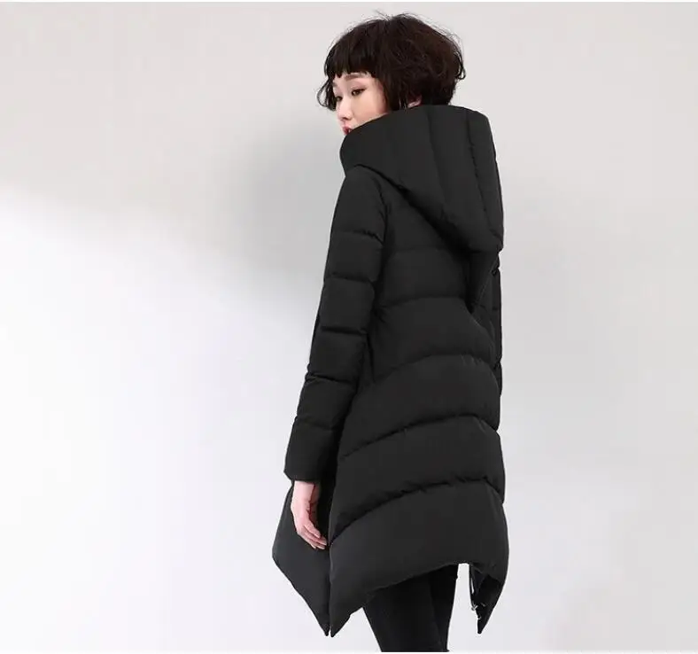 nouveau petit diable chapeaux femmes irrheguliere lâche gros yards epais doudoune manteau