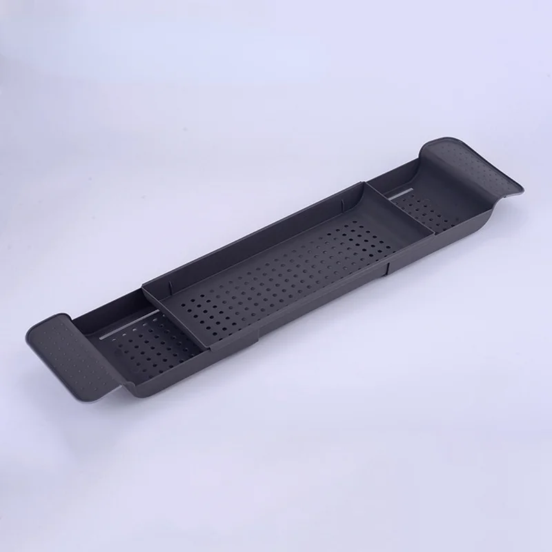 Retractable Bathtub Storage Rack Bath Tray Shelf Bath Toys Organizer Bathroom Tools Towel Storage Shelf Kitchen Holde NJ72619
