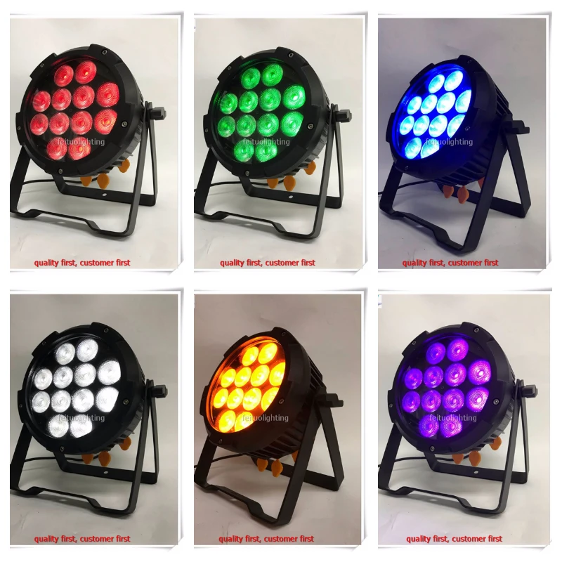 Super Bright 6pcs/Lot Outdoor Wifi Wireless Par Led Battery 12x12w RGBWA UV 6IN1 IP65 Led Par Wedding Stage Wash Led DMX Uplight
