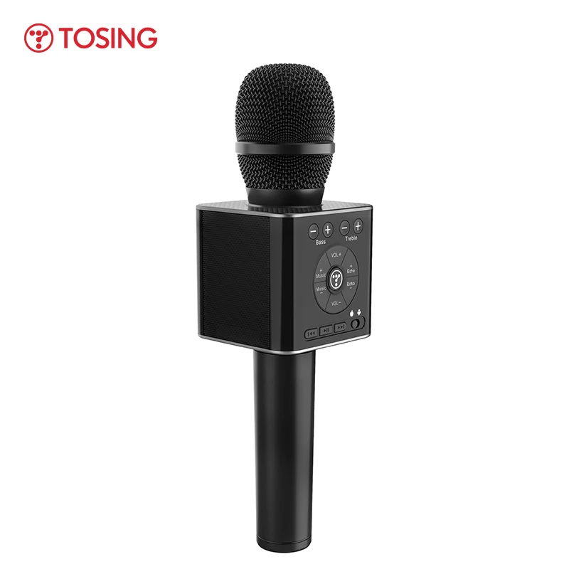 Беспроводной микрофон для караоке Tosing 04 Bluetooth колонка 2 в 1 ручной переносной KTV