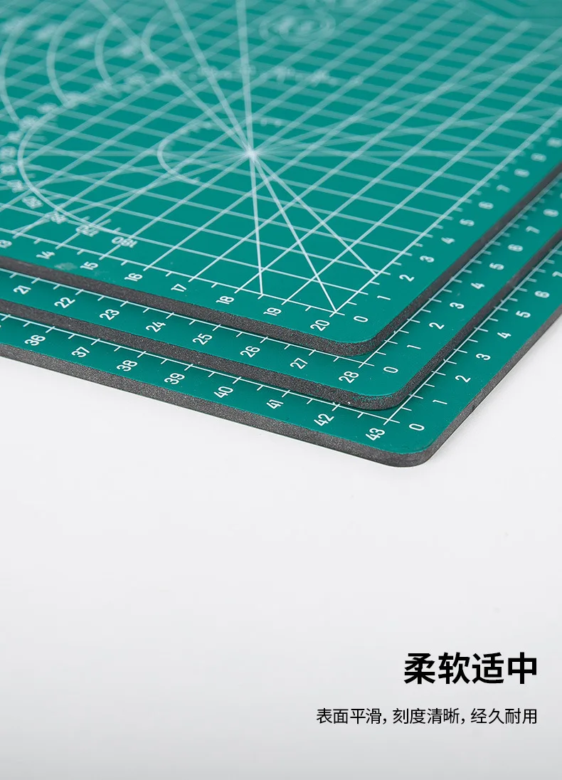 Deli 78401 Base Plate Cutting Pads Handmade Base Plate Double-Sided Cutting Board Conference Paper Pad Carving Board Cutting Mat