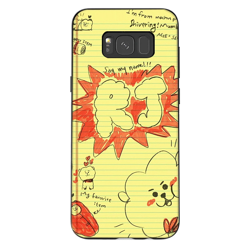B8 Чехол для телефона для samsung M10 M20 M30 M40 S6 S7 край S9 S8 S10 S10E Plus Note 8 9 10 стильная футболка с изображением персонажей видеоигр Коя cooky милый кролик - Цвет: B8