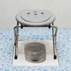 Portable Toilet Camping for Pregnant Woman Household Foldable Adult Commode Lightweight Stainless Steel Stool Chair 4