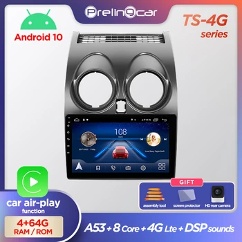 

Prelingcar Android 10.0 NO DVD 2 Din Car Radio Multimedia Video Player Navigation GPS For For Nissan Qashqai 1 J10 2006-2013 IPS