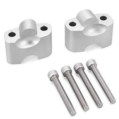 Silver Clamp Riser JAER зажим для мотоцикла подъемный руль мотобайка ручка переходник для руля для поездок на мотоцикле DUCATI 696 796 795 1100 - Цвет: Silver Clamp Riser