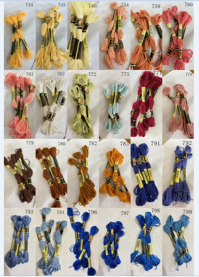 D*MC 5 pieces/CXC 10 pieces cross stitch threads / cross stitch embroidery thread Customer choose styles threads colors 10