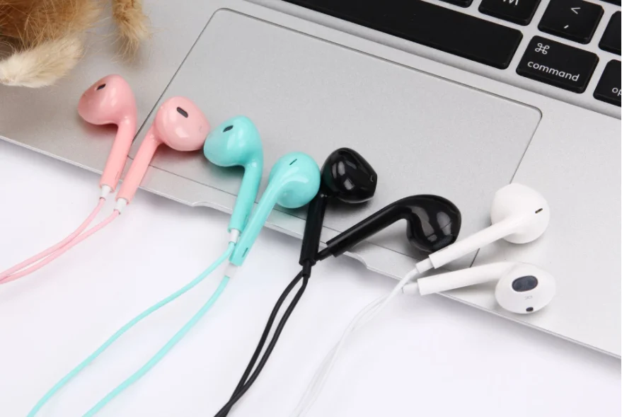 Crystal Box Hot Flat Cable Mobile Earphone For S6 Earphones in ear headset