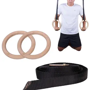

Gymnastic Ring Exercise Fitness Rings Rings Wooden Wooden Wooden Strength Training