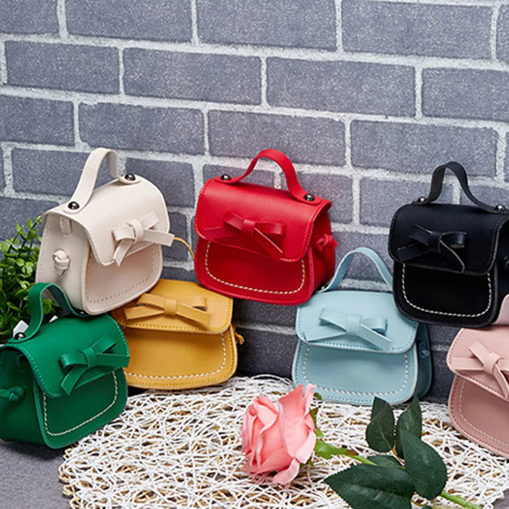 Сумка Frauen Tasche, винтажная, Schulter Taschen, детская, для девочек, одноцветная, бант, ручка, магнитная пряжка, сумка через плечо
