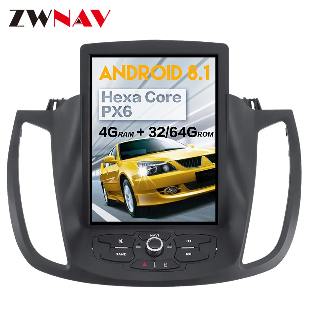 

Tesla vertical screen Android 8.1 Car multimedia stereo for Ford KUGA 2013+ audio BT gps navi radio type recorder dvd player map