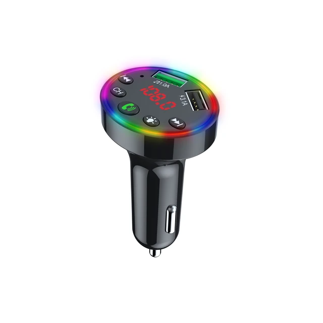 F9 Wireless Bluetooth 5.0 Fm Transmitter Hands Free Car Kit Mp3 Player Usb Charger - Chargers - AliExpress