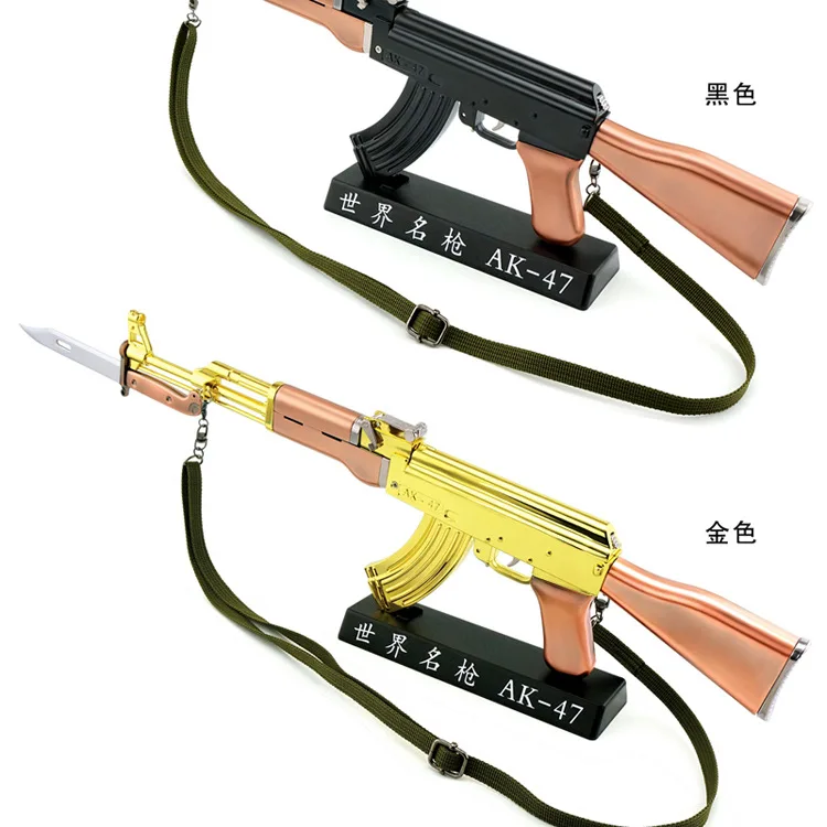 1; 2,05 полностью металлический сплав AK47 игрушечный пистолет 45 см военная модель не может быть запущена