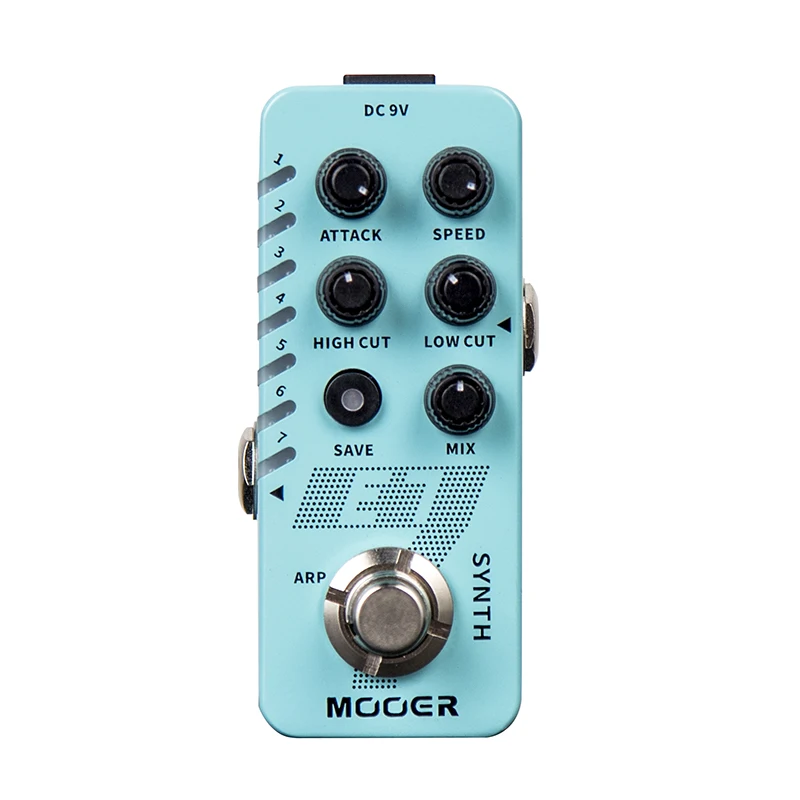 MOOER E7 Синт гитары педаль 7 типов пользовательский синтезатор Синт Тоны как труба орган 8 бит EDM/Pad с индивидуальным Arpeggiator