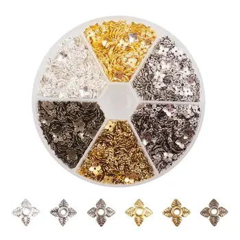 

1 Box Tibetan Style Flower Shape Alloy Flower Petal Bead Caps