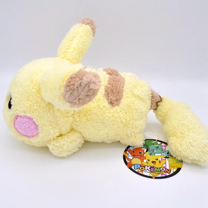 Takara Tomy Покемон мягкие Пикачу мягкие игрушки, куклы для детей подарок на день рождения, рождественские подарки для детей 37 см, полипропилен, хлопок