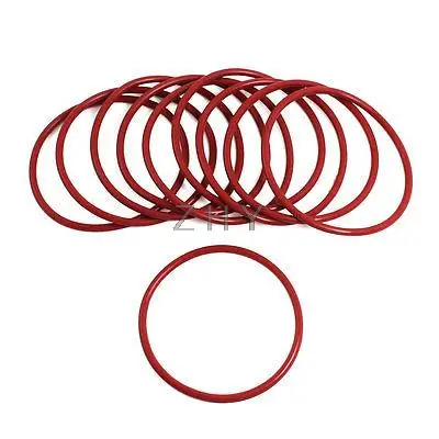

10 Pcs 62mm Outside Dia 3mm Thickness Industrial Rubber O Rings Seals