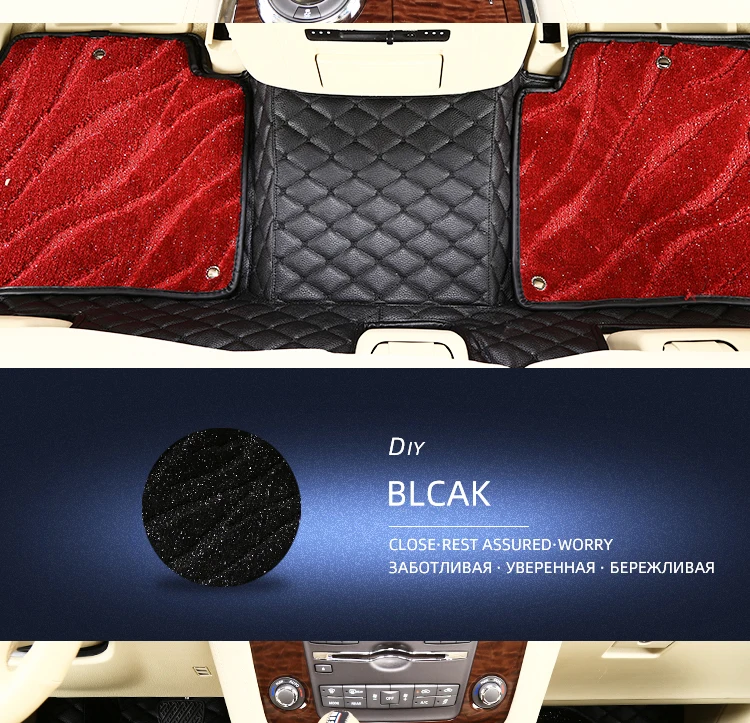 Boost автомобильные коврики для Toyota Rush Vanguard Voxy Hilux Highlander водонепроницаемые с добавлением шелковой катушки автомобильные подушечки для ног