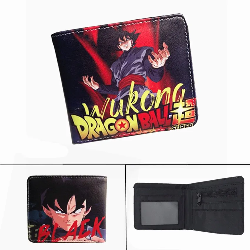 Аниме Dragon Ball Z кошелек Супер Saiyan Goku Vegetto для мальчиков и девочек карман на молнии для монет PU короткий держатель для карт