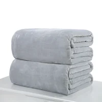 Fleece Flannel Blanket Plush Solid Color Bed Covers for sofa Soft Adult Plaid Throw Blankets Bedspread for the Couch 1
