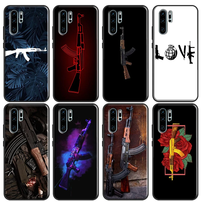 Мягкий чехол AK47 для Huawei P30 Lite P40 P20 Pro Mate 20 10 P Smart 2021 2019 | Мобильные телефоны и