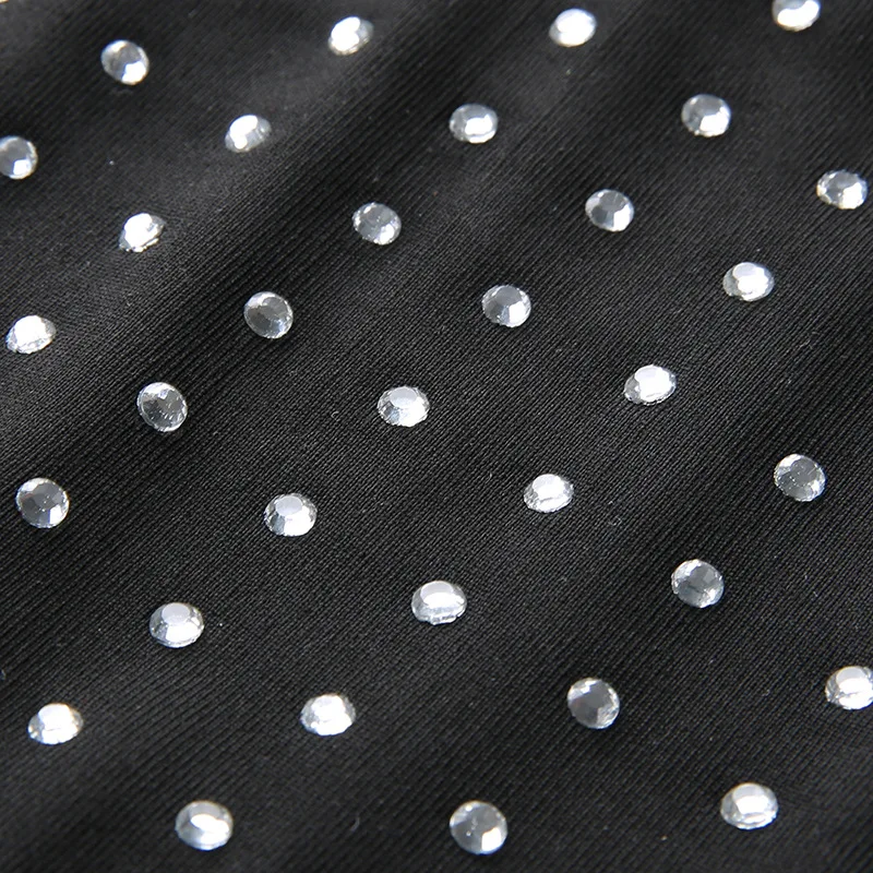 ArtSu женские очаровательные Топы уличная Blingbling без бретелек Клубная одежда Camis черный короткий топ женский бюстгальтер Топ без спины ASVE20471