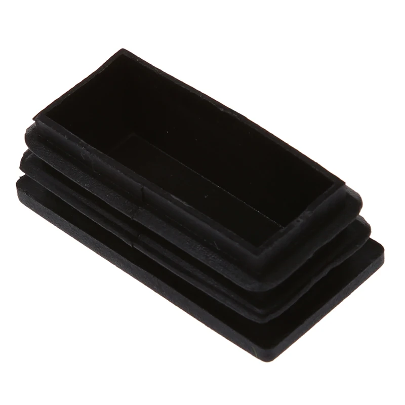 

Promotion! Plastic Rectangle Tube Inserts End Blanking Cap 25x50mm 10 Pcs Black
