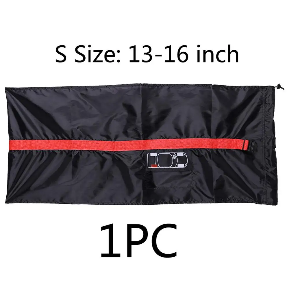 Size S 1pc Black 1 шт., 4 шт., чехол для автомобильного запасного колеса, защитная крышка, сумка для хранения, Зима, Лето, аксессуары для автомобильных шин, протектор колеса автомобиля - Цвет: Size S 1pc Black