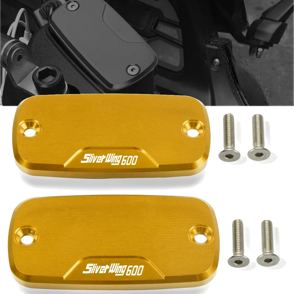 

For Honda Silver Wing GT 400 600 2001-2017 2020 2019 New Motorcycle CNC Aluminum Front Brake Reservoir Fluid Tank Cover Oil Cap