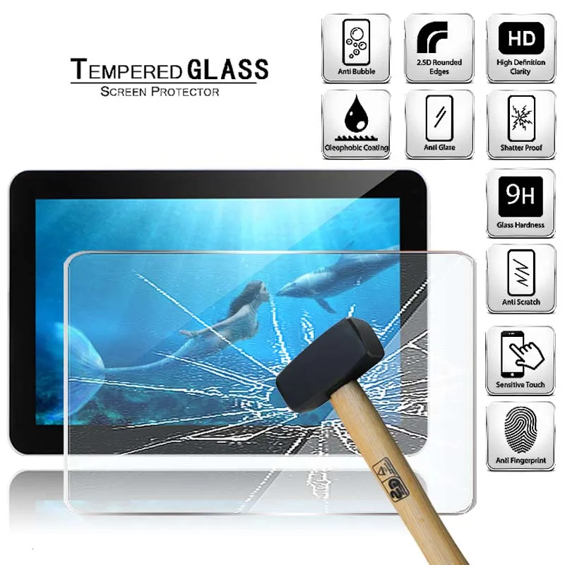 

Tablet Tempered Glass Screen Protector Cover for Irulu EXpro X1Plus 10.1 Anti-Fingerprint Anti-Screen Breakage Tempered Film