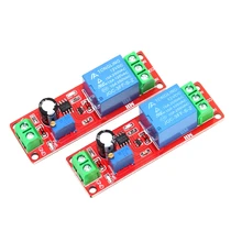 Interruptor de temporizador ne555, módulo de escudo de relé, 12v, controlador ajustável, 0 a 10 segundos 0 a 10 s, para atraso elétrico automotivo