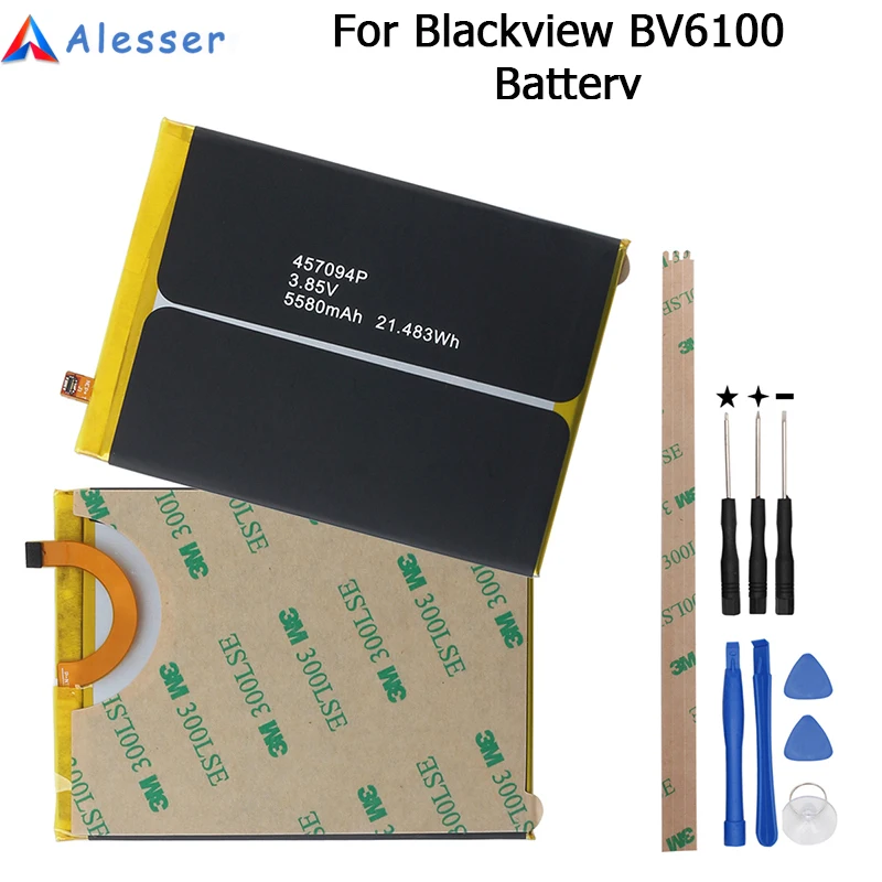 Аккумулятор Alesser для Blackview BV6100 5580 мАч запасной аккумулятор с инструментами |