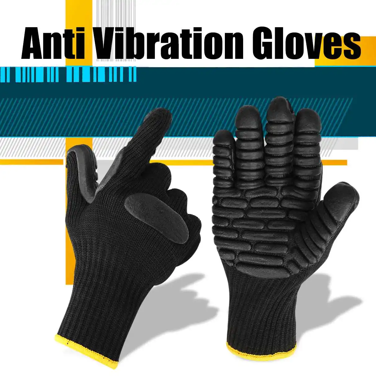 Антивибрационные рабочие перчатки Safurance ударопрочные защитные для сверления