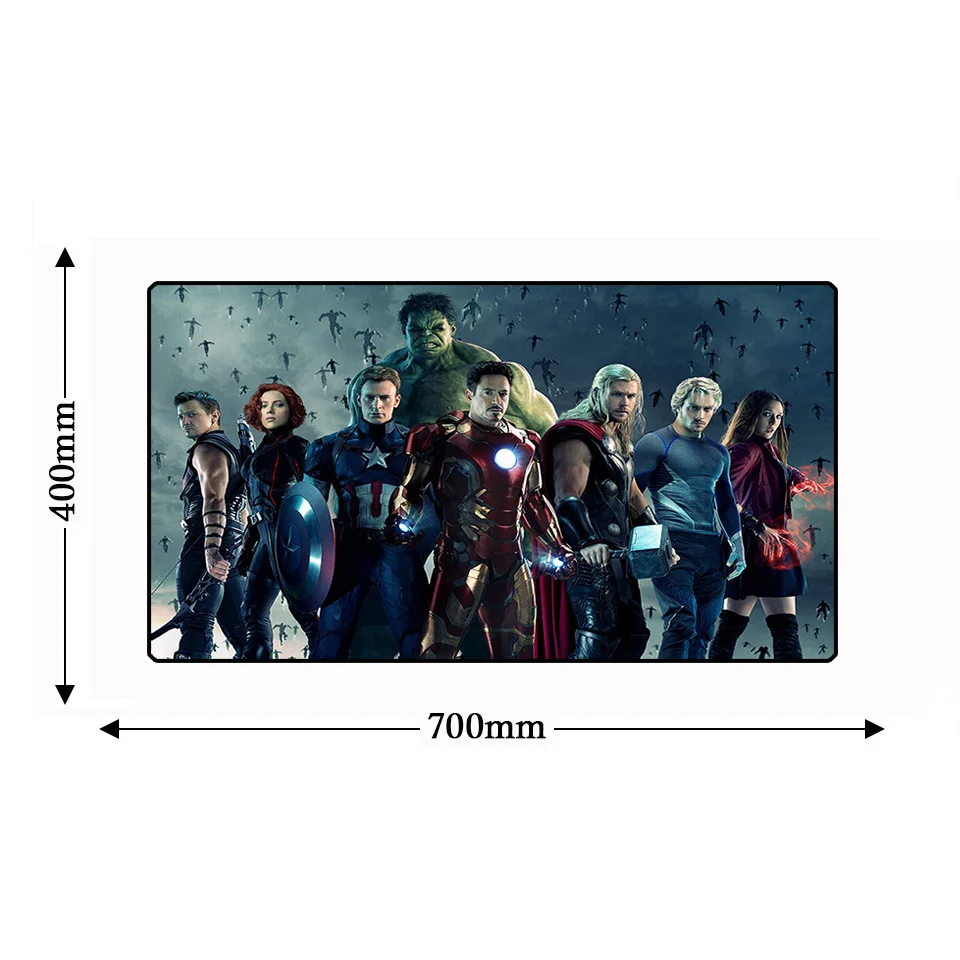 9 Большой Avengerse Infinity War компьютерный стол игровая компьютерная мышь «Железный человек» коврик Офисная Клавиатура ноутбук натуральный каучук нескользящий коврик для мыши - Цвет: 9