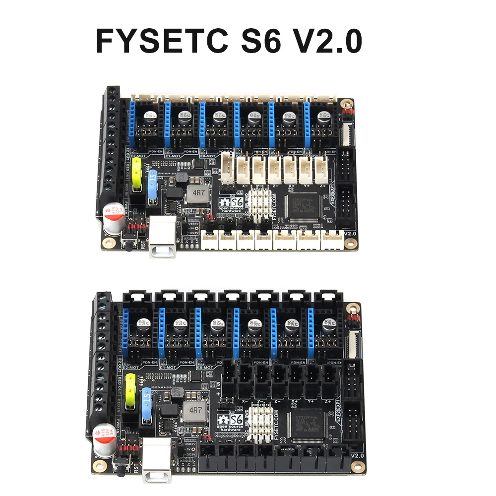 Motherboard 32 Bit Control Board Suporta Drivers 6x vs f6 V1.3 Skr V1.3 Voron 1.8 1.9 Tmc2209 Tmc5060 Fysetc-s6 V2.0 - Imagem 3