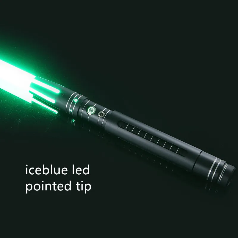 iceblueled pointedti Металлический световой меч Yanqing для светового меча, Одноцветный светодиод, Лезвие длиной 78 см, Y8 blacklily - Цвет: iceblueled pointedti