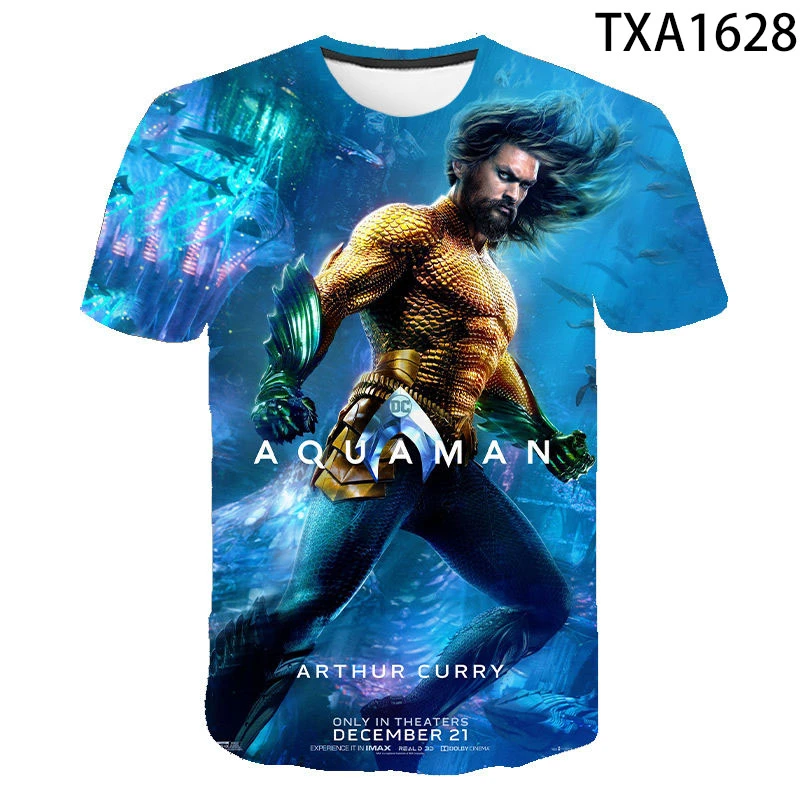 21 New Summer 3d Printed T Shirts Aquaman Casual Men Women Children Fashion Short Sleeve Boy Girl Kids Interesting Tops Tee T Shirts Aliexpress
