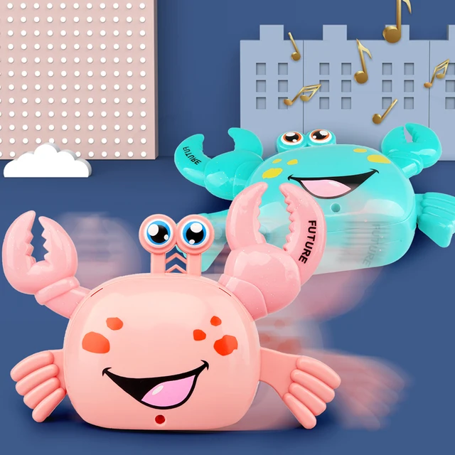 The Simulation Will Not Fall Crabs Crawling Baby Toys Luminous Electric Toy Animals Music Stunt Boys AND Girls Gifts 1