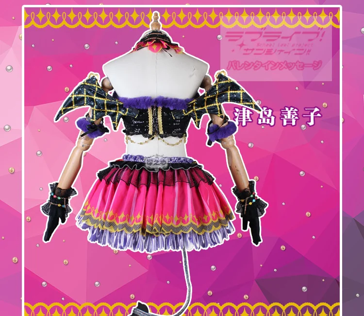 Love Live! Sunshine! Aqours Chika Ruby Kanan Dia You Little Devil костюм для косплея на Хэллоуин и Рождество