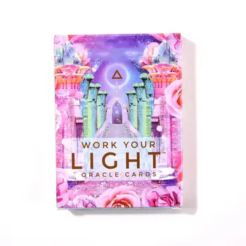 

44 Sheets Magical Tarot Deck English Edition Mysterious Tarot Board Game Family Party Cards Game Work Your Light Tarot Cards