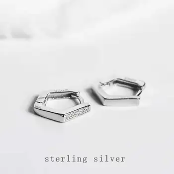 

ZOBEI Minimalist Personality Clip Earrings For Women Authentic 925 Sterling Silver Fine Jewelry Accessories