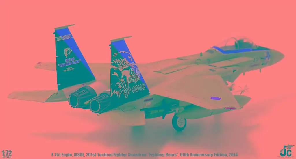 JC Крылья Япония силы самообороны F-15J истребитель 1/72 литой под давлением модель самолета