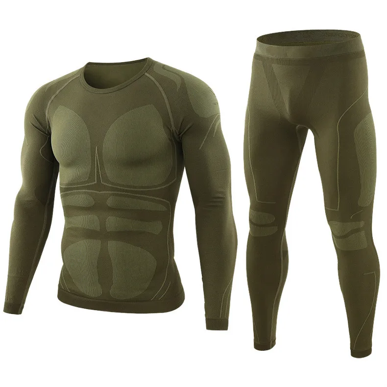 Mens Thermal Bicycle Base Layer Kits Warm Sports Underwear Road Bike Jersey Clothes Cycling Training Tactics Running | Мужская одежда